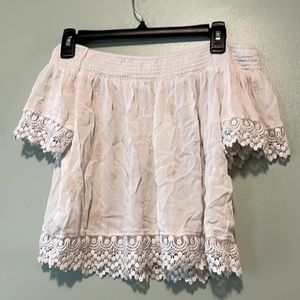 Bohemian Off the Shoulder Lace Blouse